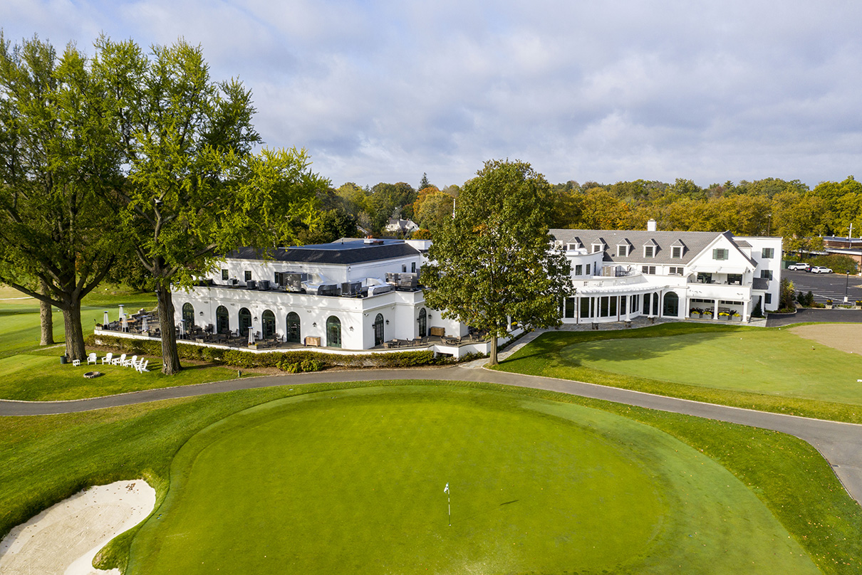 Siwanoy Country Club, aerial view